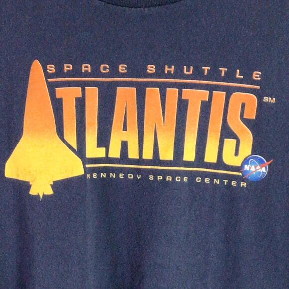 Vintage NASA Atlantis Shuttle Kennedy Space Center Shirt XL - Picture 2 of 4